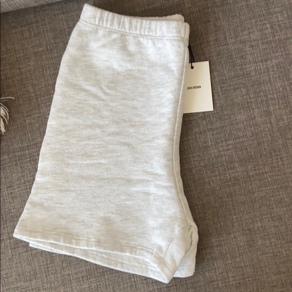 Joah brown fitted sweat shorts - Picture 3 of 3